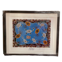Stephen Hogarth Aboriginal Art Framed Limited Edition Print - Breeding  (No 2 of 5)