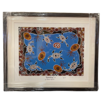 Stephen Hogarth Aboriginal Art Framed Limited Edition Print - Breeding  (No 3 of 5)