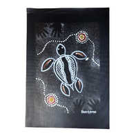 Stephen Hogarth Aboriginal Art A3 UNStretched Canvas (42cm x 29.7cm) - Emu