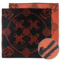 Aboriginal Recycled Mat - Med/Square [1.8m x 1.8m] - Gatherings