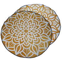 Melanesian Recycled Mat - 2.4m Round - Ancestral Connectedness - Mandala