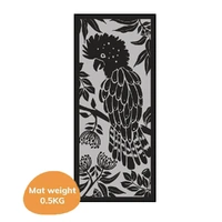 Cockatoo Haven (Black/Grey) Runner (0.8m x 1.8m) - Recycled Mat