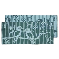 Kookaburra Catch Up [Blues] - XXLARGE (2.4m x 6m) - Recycled Plastic Mat