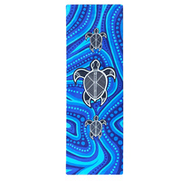 Eco Rubber Aboriginal design Yoga Mat - Turtle Serenity