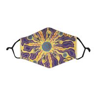 Tobwabba Aboriginal Art Custom Reusable Antibacterial Polyester Cotton Face Mask - Spiritual Lands