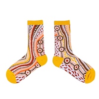 Spencer Flynn WOMEN&#39;S Aboriginal Art Socks - Bush Tracks