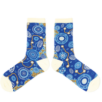 Spencer Flynn WOMEN'S Aboriginal Art Socks - Whispers of Wisdom