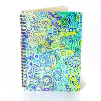 Better World Aboriginal Art A5 Spiral Notebook(150 pge) - Ngarrindjeri Country