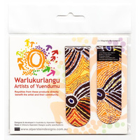 Warlukurlangu Aboriginal Art Magnetic Bookmark Set (2) - Dogwood Tree Bean Dreaming