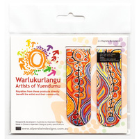 Warlukurlangu Aboriginal Art Magnetic Bookmark Set (2) - Mina Mina Dreaming