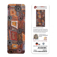 Better World Aboriginal Art Paper Bookmark - Mina Mina Jukurrpa (Women&#39;s Dreaming)