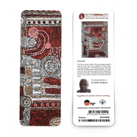 Better World Aboriginal Art Paper Bookmark - Kunga Kutjara (Two Women Travels)