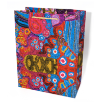 Aboriginal design Handmade Paper Giftbag (Large) - Seven Sisters