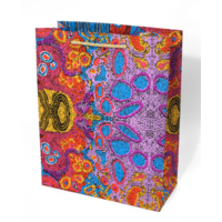 Aboriginal design Handmade Paper Giftbag (Medium) - Seven Sisters