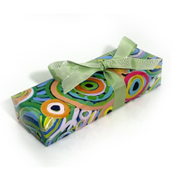 Aboriginal design Folded Wrapping Paper Single Sheet (Gloss Finish) - Ramindjeri Ruwe Dreaming