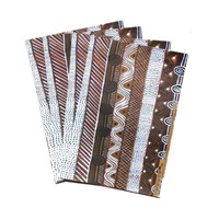 Aboriginal design Folded (Single Sheet) Wrapping Paper - Jillamara