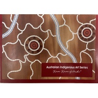 Aboriginal Wrapping Paper - Australian Indigenous Art Series - Campfire (NSW)