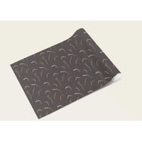 Paperbark Print Aboriginal Art Wrapping Paper - Boomerang (Dark)