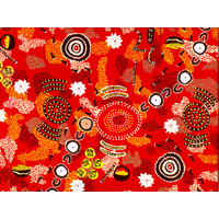 Warrina Aboriginal Art Wrapping Paper - Dancing Place