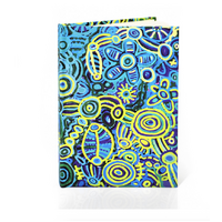 Ngarrindjeri Country - Aboriginal Art Hardcover Notebook [125mm x 185mm] [185 Ruled Pages]