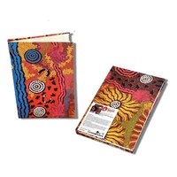 Handmade Aboriginal Art Paper BLANK Notebook - Travelling Through Country