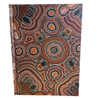 Aboriginal Art RULED A5 Journal - Bush Tucker Dreaming