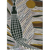 Aboriginal Art BLANK A5 Journal - Three Legged Crocodile (Carton 56)