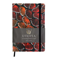 Utopia Aboriginal Art PU Leather A5 Ruled Journal - Gum Blossums