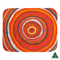 Utopia Aboriginal Art Neoprene Mousepad - Sunrise of my Mother&#39;s Country 