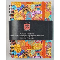 Jijaka Aboriginal Art Spiral A6 Notebook Set (2)pk - Firestones