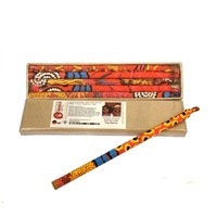 Handmade Paper Aboriginal Art Pencils (Set 5) - Travelling Through Country