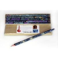 Handmade Paper Aboriginal Art Pencils (Set 5) - Emu Dreaming