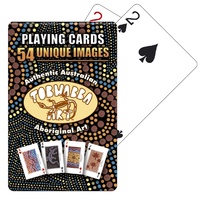 Tobwabba Aboriginal Art Plastic Coasted Playing Cards - 54 Unique Images