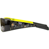 Aboriginal Art Sunglasses - Desert Kangaroo/Emu