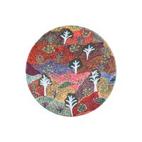 Koh Living Aboriginal Art Ceramic Coaster (Single) - Bush Medicine
