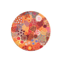 Koh Living Aboriginal Art Ceramic Coaster (Single) - Women&#39;s Ceremonial Place