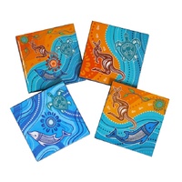 Muralappi Journey Coaster Set of 4 Boxed 9.5 X 9.5cm - Gathering Place
