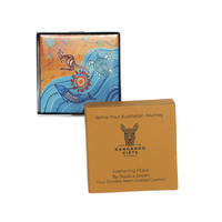 Muralappi Journey Coaster Set of 4 Boxed 9.5 X 9.5cm - Gathering Place