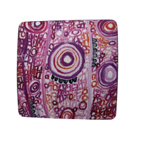 Utopia Aboriginal Art Neoprene Single Coaster - Awelye 