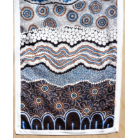 Better World Aboriginal Art Cotton Tablerunner (150cm x 45cm) - Ocean &amp; Earth