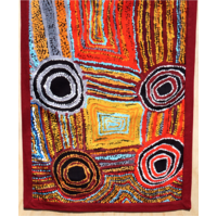 Better World Aboriginal Art Cotton Tablerunner (150cm x 45cm) - Women&#39;s Business