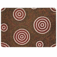 Recycled Aboriginal Placemat/Mouse Pad (1) - Waterhole Dreaming