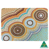 Recycled Aboriginal Placemat/Mouse Pad (1) - Oceans Garden