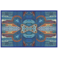 Better World Aboriginal Arts Aboriginal design Cotton Tablecloth (150cm x 230cm) - Two Sisters