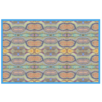 Better World Aboriginal Arts Aboriginal design Cotton Tablecloth (150cm x 230cm) - Dogwood Tree Dreaming