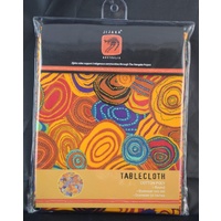 Jijaka Aboriginal Dot Art Rectangular Tablecloth - Firestones