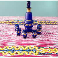 Better World Aboriginal Arts Luxe Organic Cotton-Satin Tablecloth (150cm x 230cm) - Kuntjanu