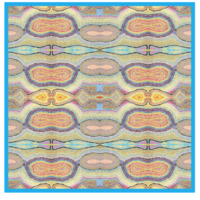 Better World Aboriginal Art Cotton SquareTablecloth (150cm x 150cm) - Dogwood Tree Dreaming