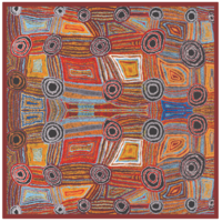 Better World Aboriginal Art Cotton SquareTablecloth (150cm x 150cm) - Women&#39;s Dreaming
