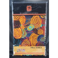 Jijaka Aboriginal Art Cotton Tablerunner - Firestones